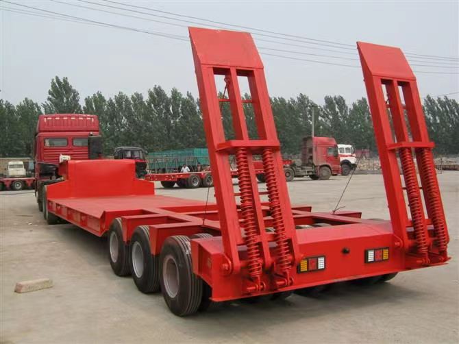 Trailer Pemuat Semi Rendah Semi Low Loader Trailer